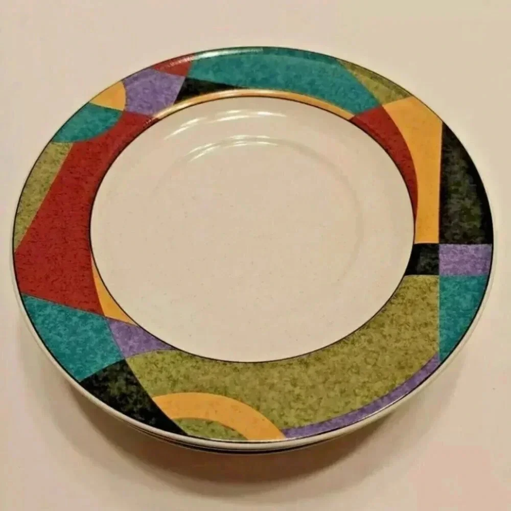 Studio Nova Impulse 6.5" Saucers, Set Of Four Small Plates (4) Y 2262 - Picture 2 of 9